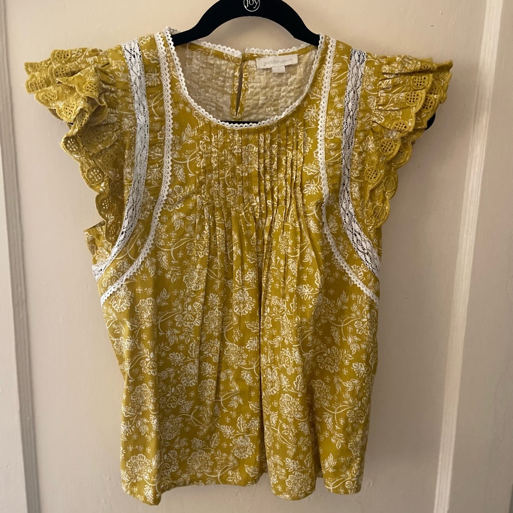 Jennifer Grace Yellow Blouse